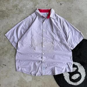 Y2K Vintage Anchor Blue Plaid Button Up Shirt